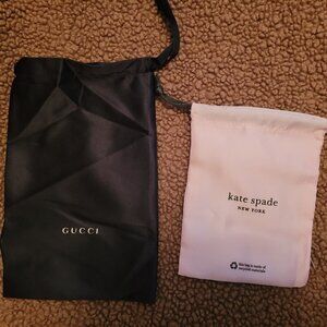 Gucci and Kate Spade dust bags